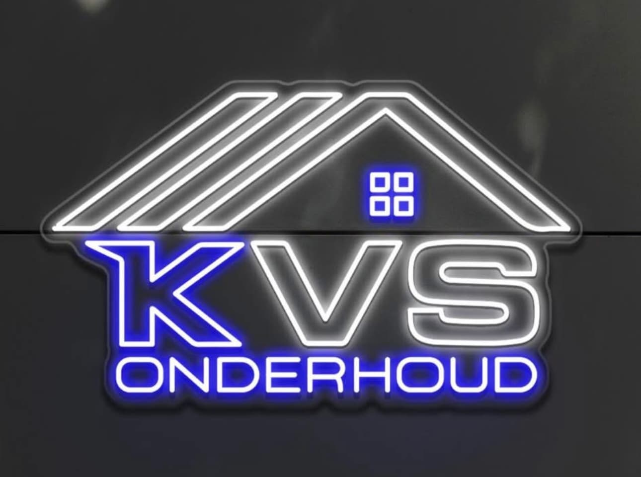 Foto van logo in neon